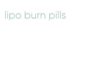 lipo burn pills