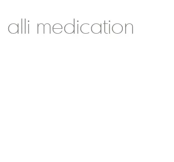 alli medication