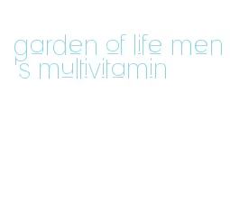 garden of life men's multivitamin