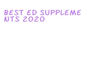 best ed supplements 2020