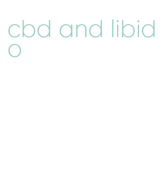 cbd and libido