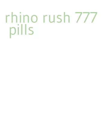 rhino rush 777 pills