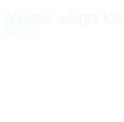 allulose weight loss