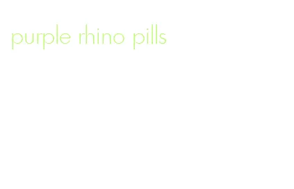 purple rhino pills