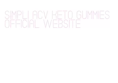 simpli acv keto gummies official website
