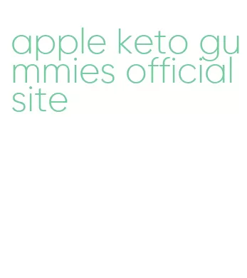 apple keto gummies official site