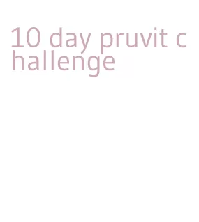 10 day pruvit challenge