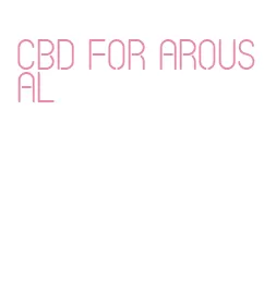 cbd for arousal