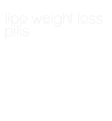 lipo weight loss pills