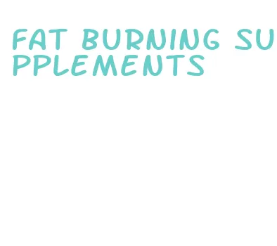 fat burning supplements