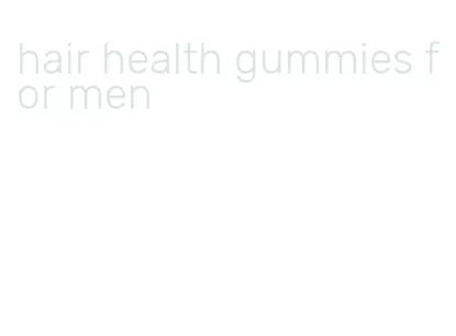 hair health gummies for men