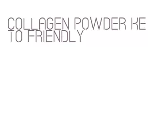 collagen powder keto friendly