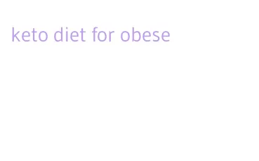 keto diet for obese