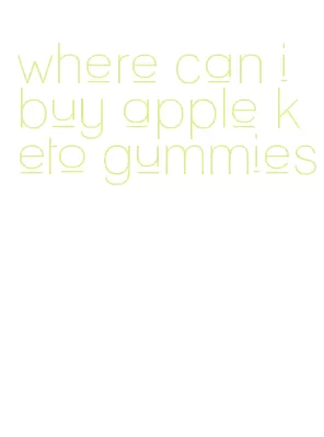 where can i buy apple keto gummies