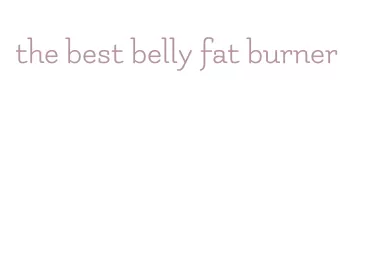 the best belly fat burner