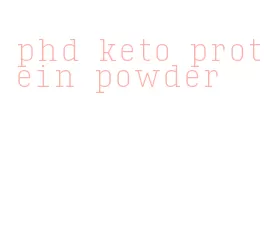 phd keto protein powder