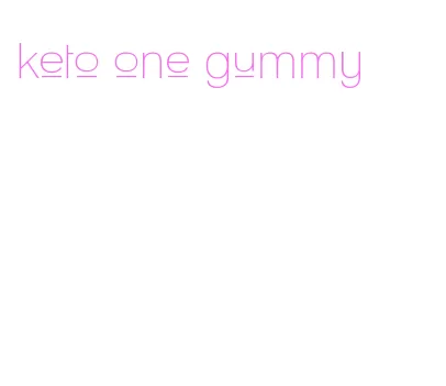 keto one gummy