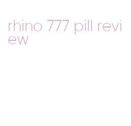 rhino 777 pill review