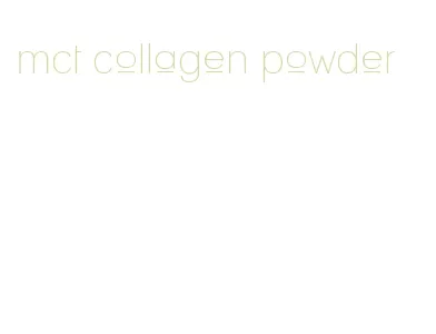 mct collagen powder