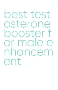 best testosterone booster for male enhancement