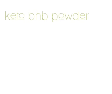 keto bhb powder