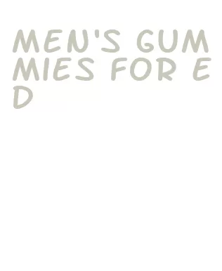 men's gummies for ed