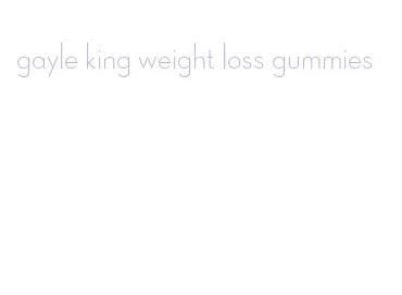 gayle king weight loss gummies