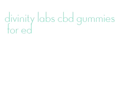 divinity labs cbd gummies for ed