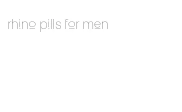 rhino pills for men