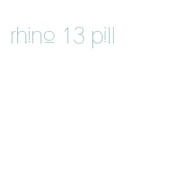 rhino 13 pill