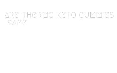 are thermo keto gummies safe