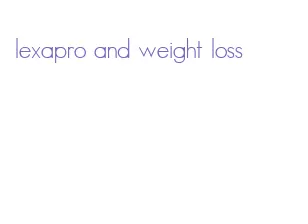 lexapro and weight loss