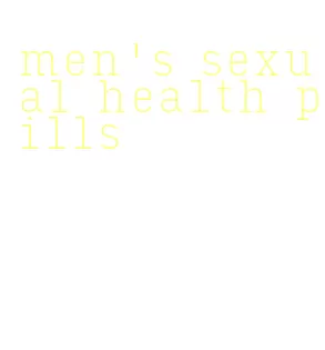 men's sexual health pills