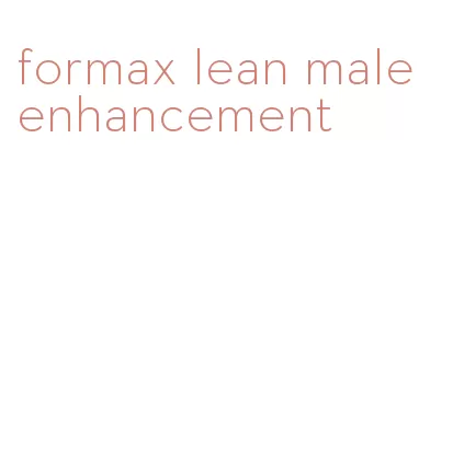 formax lean male enhancement