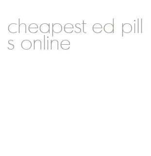 cheapest ed pills online