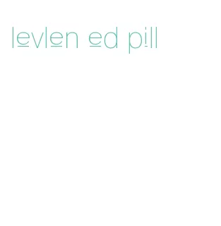 levlen ed pill