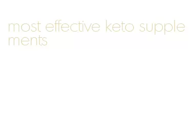 most effective keto supplements
