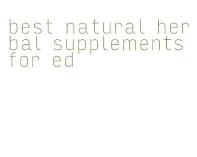 best natural herbal supplements for ed