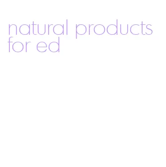 natural products for ed