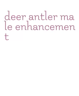 deer antler male enhancement