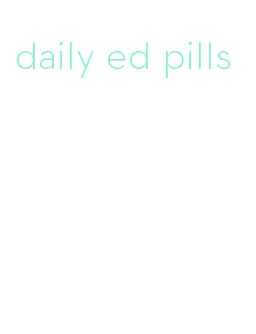 daily ed pills