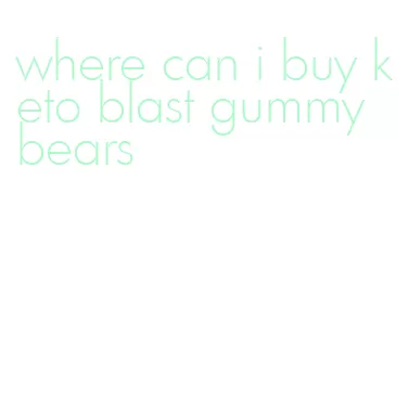 where can i buy keto blast gummy bears