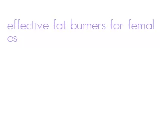 effective fat burners for females
