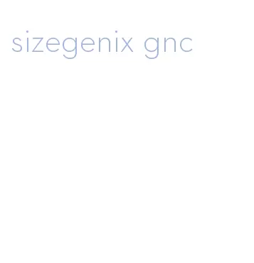 sizegenix gnc