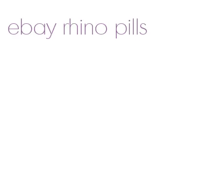 ebay rhino pills