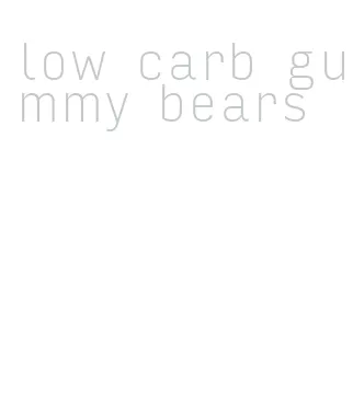 low carb gummy bears