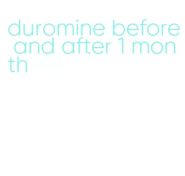 duromine before and after 1 month