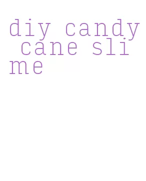 diy candy cane slime