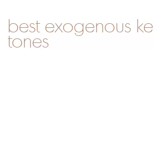 best exogenous ketones