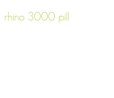 rhino 3000 pill